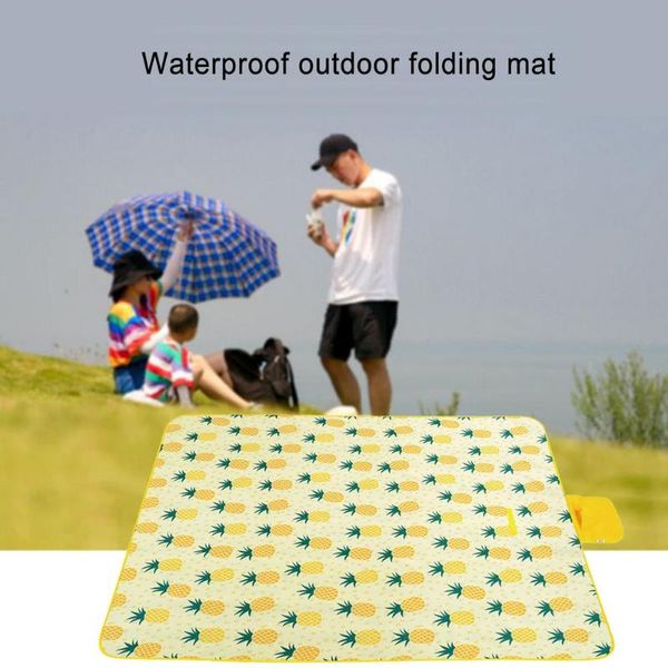 

outdoor pads picnic blanket sandproof waterproof pineapple beach mat sheet sand