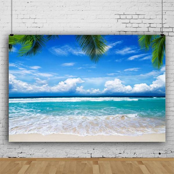 

party decoration landscape backdrop beach and blue sky scenery pography background holiday celebration po booth studio decor
