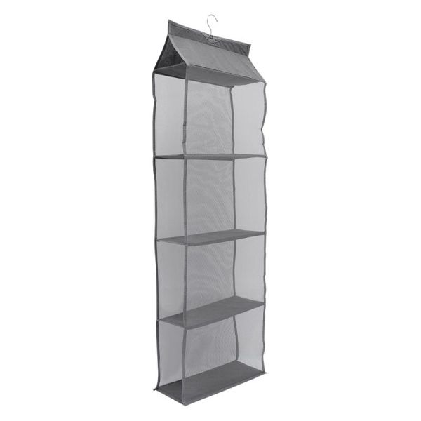 

four-layer hanging closet shelf sundries organizer bag storage bags