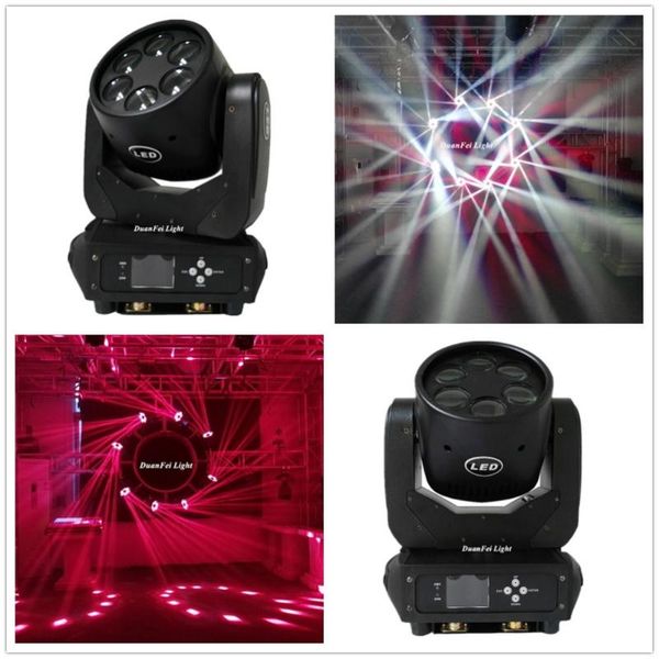 

effects 8pcs/lot super beam moving head led 6x25w light stage party lyre dmx512