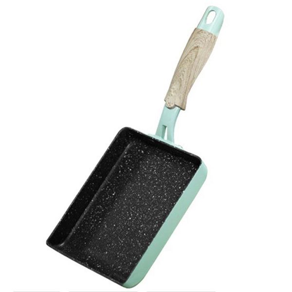 

pans retangular omelette pan tamagoyaki egg nonstick maifan stone anti-scalding handle for glass electic gas stove