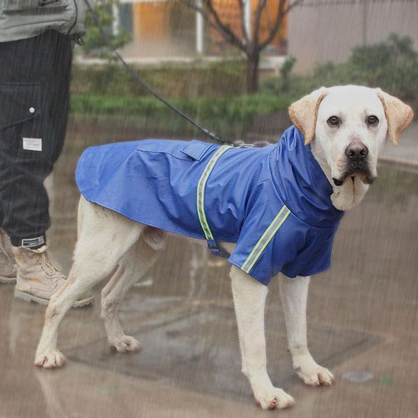 

dog apparel pet raincoat waterproof and snow-proof big clothes, reflective supplies