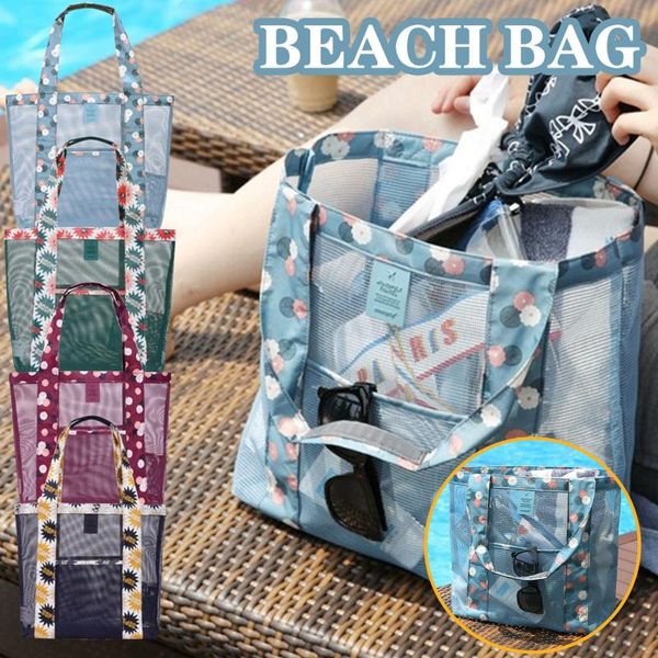 

storage bags outdoor travel bag beach net one-shoulder large-capacity