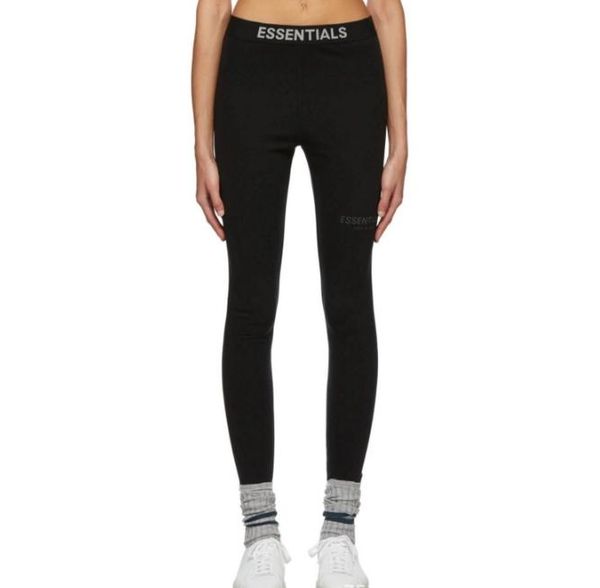 

trendy fog fear of god essential pant casual trousers leggings tights high street men & women, Black