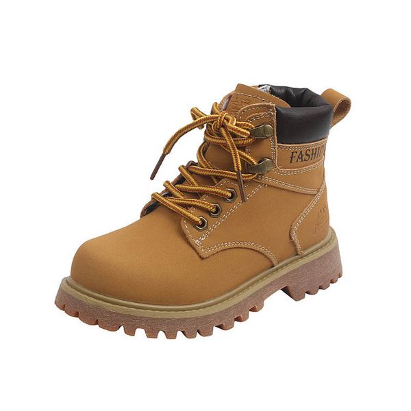 

kids boots children shoes childrens footwear boys girls short boot autumn winter casual student wear b8329, Black;grey