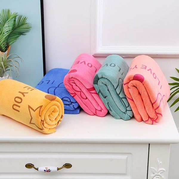 

cartoon bear cute fashion soft microfibre beach bath towel swim washcloth lightweight large sports travel accessories
