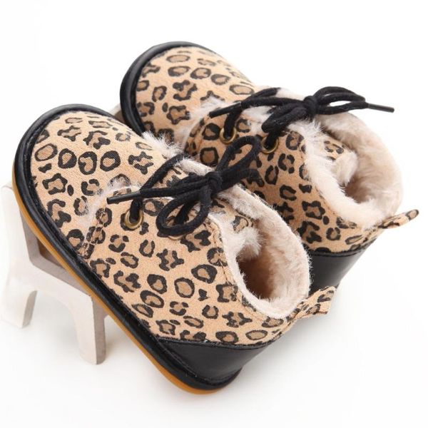 

first walkers bobora baby booties born boy girl shoes winter warm fur lining non-slip lace up prewalker boots