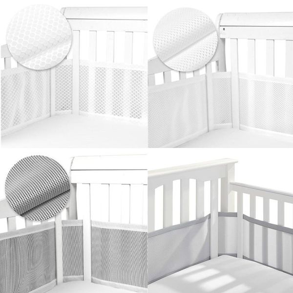 

2pcs/set summer breathable baby crib bumper safety crash babys bed bumpers born bedding sets rails anti fall down cushion