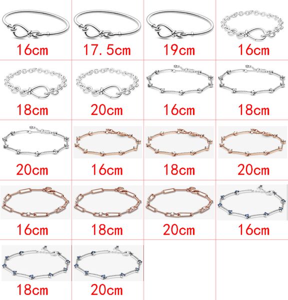 2021 Novo estilo 925 Sterling Silver Fashion Classic Trend Cartoon Diy Creative Simple Basic Chain Bracelet Jewelry Factory Sales