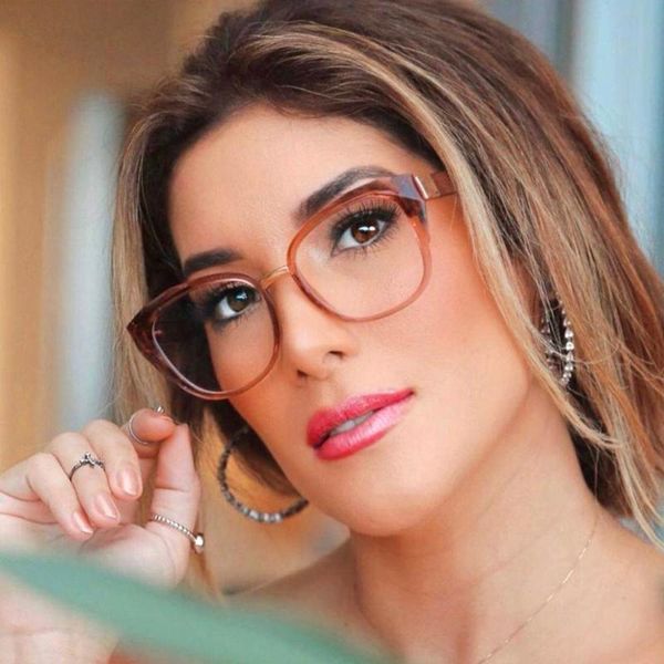 

fashion sunglasses frames korean style cat eye glasses frame women vintage spectacles female transparent eyewear feminino, Black