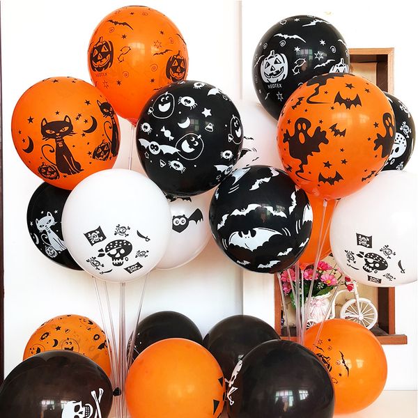 Halloween decorativo balão fantasma festival festa decora Balões de látex espessados ​​de 12 polegadas 2.8g