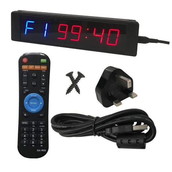 

timers gym timer satch with remote for fitness training ideal interval clock Ã¯Â¼Âwith wall mount brackets hx6c