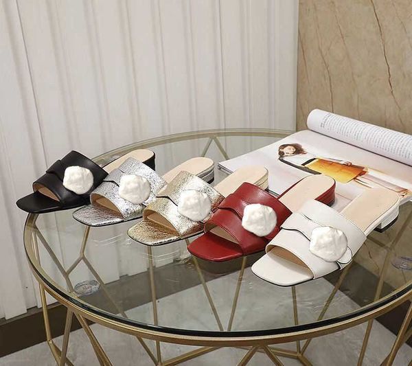 

summer beach slippers fashion women sandals lazy low heeled flops leather letters lady cartoon slippers metal ladies canvas slippers large, Black