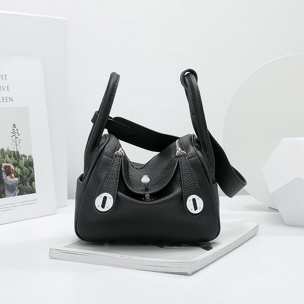

wholesale fashion designer bag 2021 new lindi leather lychee grain cowhide messenger handbag feminine goddess small mini female