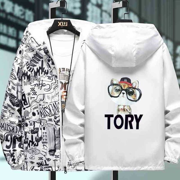 

Spring New Youth Street Jacket Women's jacket fashion brand men's coat lovers' wear, White