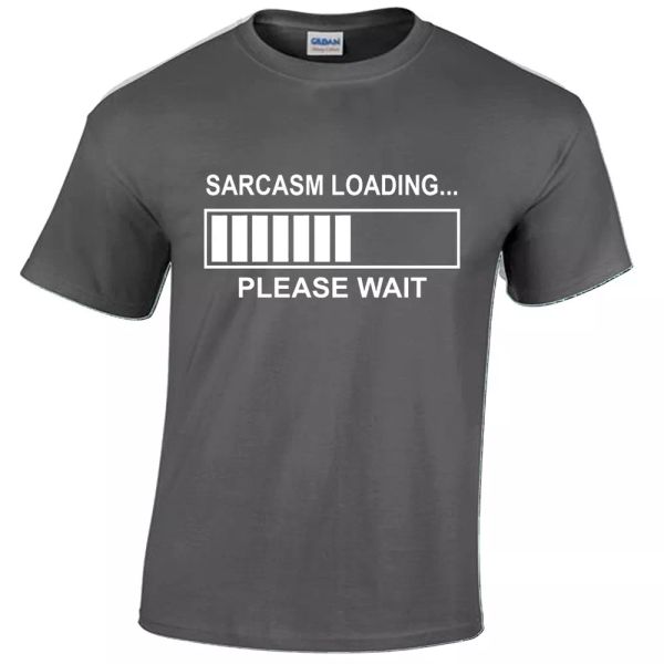 

sarcasm now loading t shirt man sarcastic humour joke fun gift, White;black