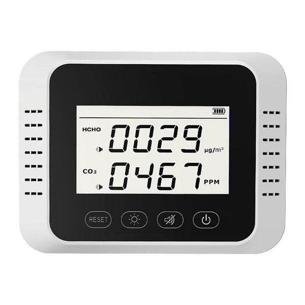 

digital co2 sensor meter hcho carbon dioxide detector gas analyzer air quality monitor formaldehyde tester purifiers