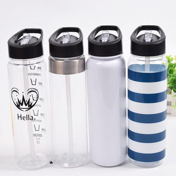 

water bottle outdoor sport portable plastic drinkware with rope trip school climbing leak proof seal
