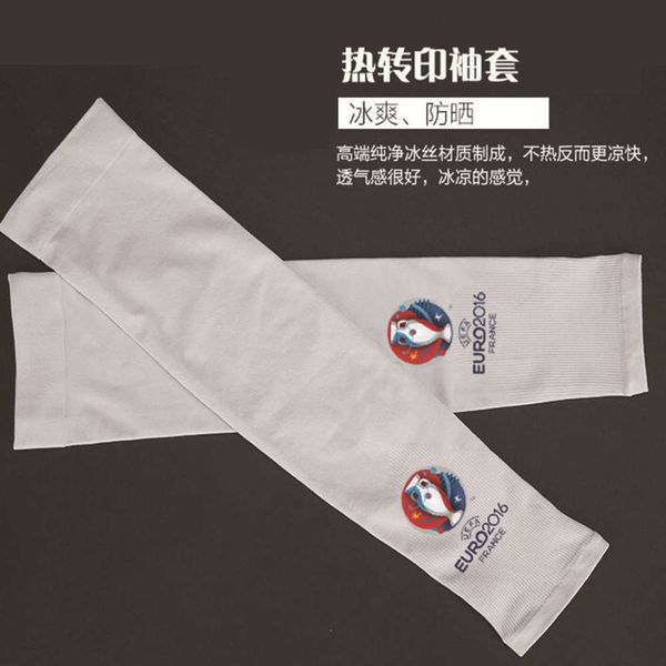 

ice silk sleeves sun proof silk cycling running ice heat transfer blank sleeve