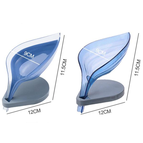 

soap dishes non-perforated leaf box bathroom holder storage tray supplies gadgets