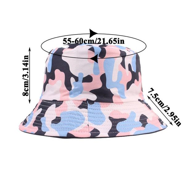 

berets spring and summer sunshade bucket hat beach fisherman women's outdoor men's camouflage basin sun panama, Blue;gray