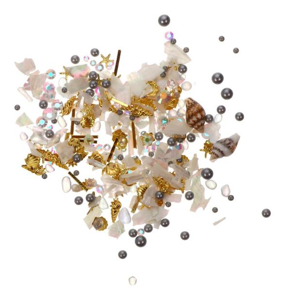 

set nail art studs chic decorations diy manicure (mixed type), Silver;gold