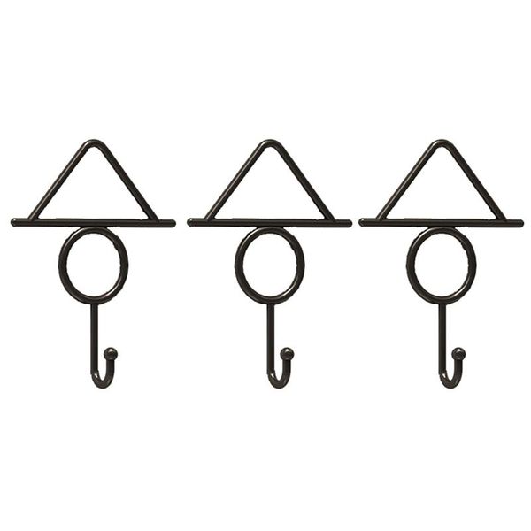 

towel racks 3pcs black iron hooks coat hook single clothes for bathroom kitchen garage with mounting screws