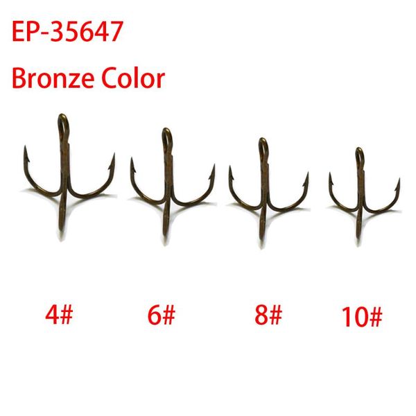 

fishing hooks 50pcs eupheng ep-35647 hook bronze color l