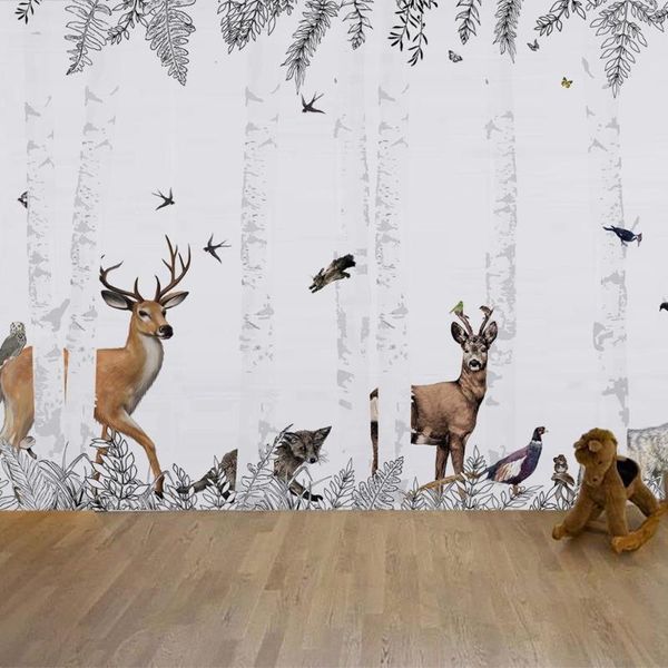 

wallpapers personnalisez le papier peint woody chesnut jungle animals forest wallpaper pw200215001