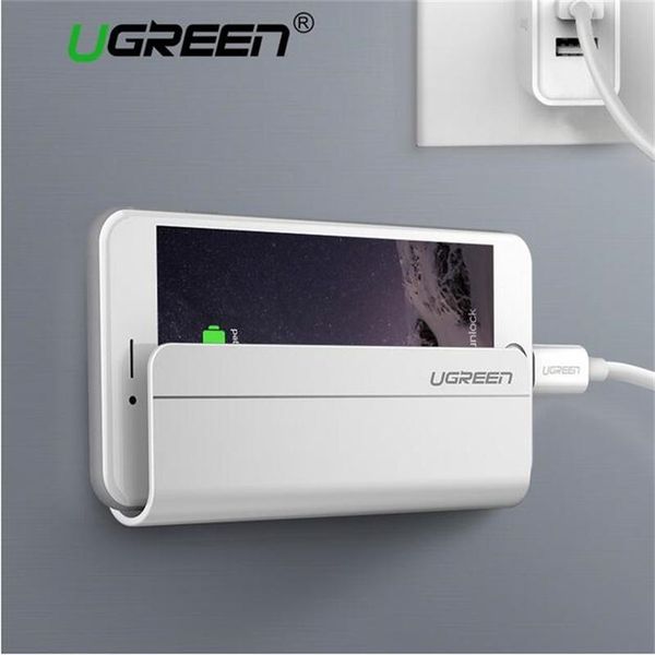

cell phone mounts & holders ugreen wall mount holder stand for 8 tablet charging universal bracket paste 3m