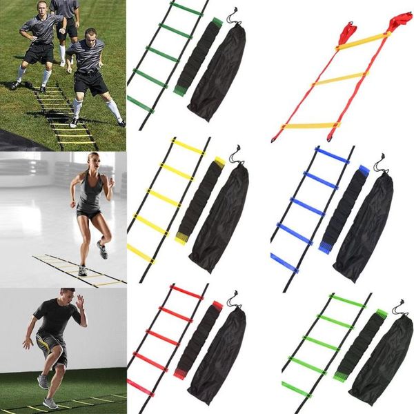 

outdoor fitness equipment 4/6/7/9/12/14 rung nylon straps agility training ladders soccer football speed ladder stairs dropship