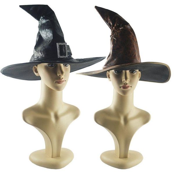 

party hats 1pc leather witch wizard headgear halloween props cosplay costume