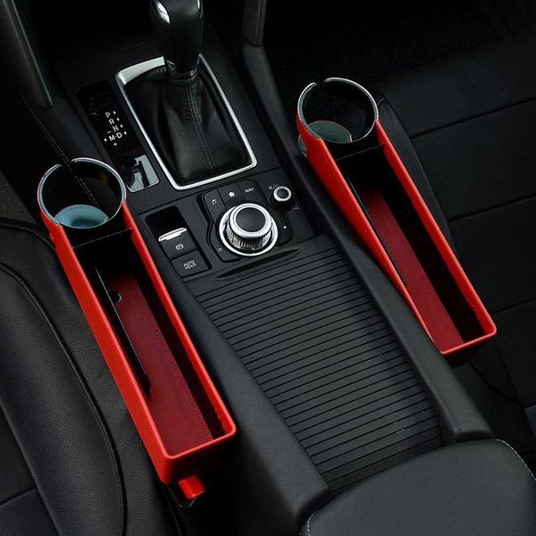 

car organizer universal storage box with cup holder multifunctional seat for gap phone card