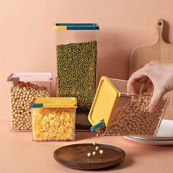 

storage bottles & jars whole grains sealed tank large box kitchen food dry goods nuts tea