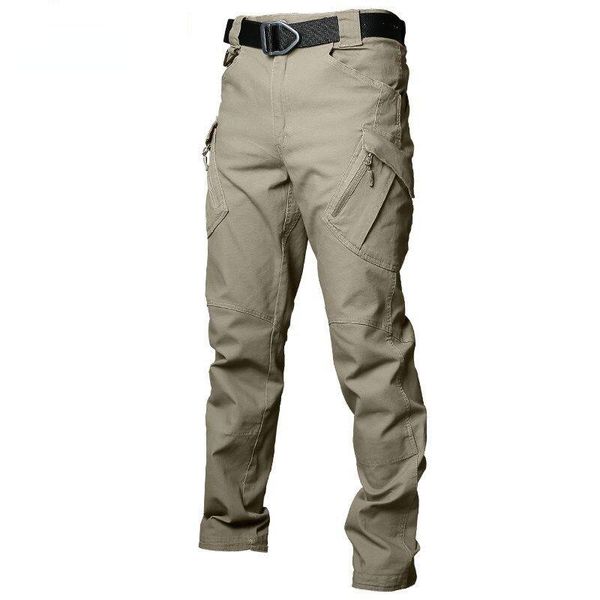 

men's pants tactische broek mannen katoen multi-pocket stretch militaire outdoor casual waterdicht en winddicht cargo, Black