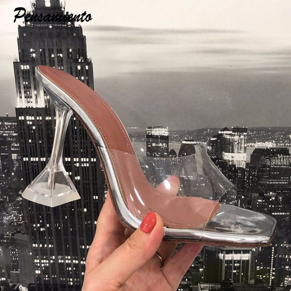 

sandals sandÃ¡lias em pvc transparente estilo estrela, chinelos femininos da moda com dedo quadrado no salto, sandÃ¡lias de salto alto para mu, Black