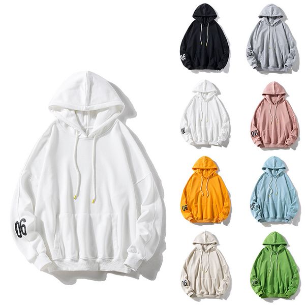 

not vulgar, hooded men's 2021 new spring ins letter loose bf lazy style long sleeve jacket fashion, Black