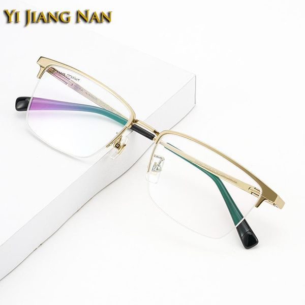

fashion sunglasses frames men gafas pure titanium 9g ultra light weight prescription ip plated optical eyewear glasses frame flexible eyegla, Black