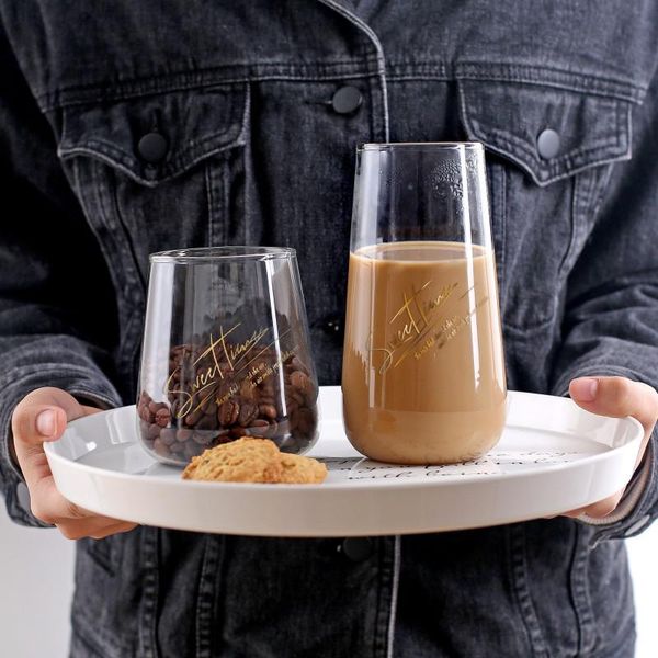 

wine glasses nordic alphabet glass cup creative milk cups beer heat resistant drinkware tea verre a eau glassware drinking ac50bl