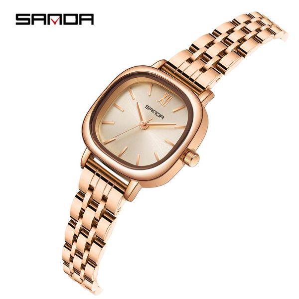 

wristwatches ladies bracelet quartz watch fashion rose gold stainless steel mesh belt watches women waterproof wristwatch relogio feminino, Slivery;brown