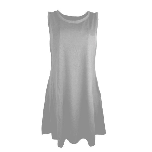 

casual dresses bohocotol 2021 women's dress russia sleeveless pocket vest, Black;gray