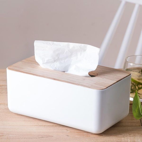 

storage boxes & bins 1pc box tissue homeware desk facial oak paper case