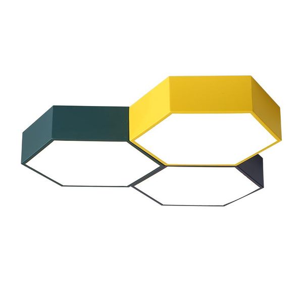 

ceiling lights color ultra thin led geometric lamp modern panel living room bedroom kitchen + remote control
