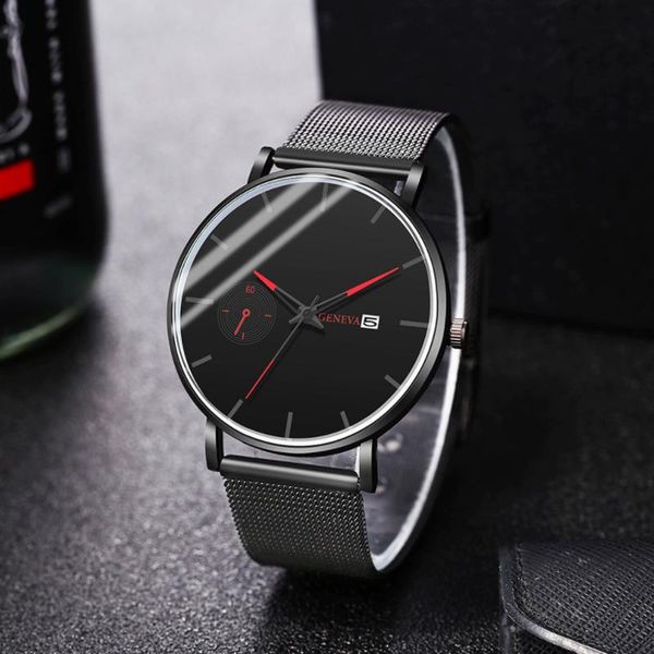 

wristwatches fashion luxury ultra thin men watch stainless steel anti-blue light watches men's quartz calendar relogio masculino, Slivery;brown
