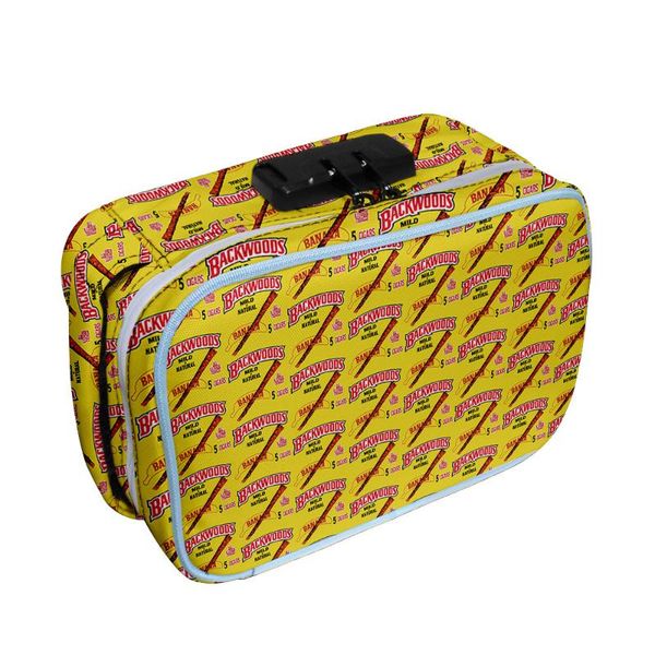 

character peripheral 3d digital print hip hop smell proof convenient password lock storage bag cosmetic bags & cases