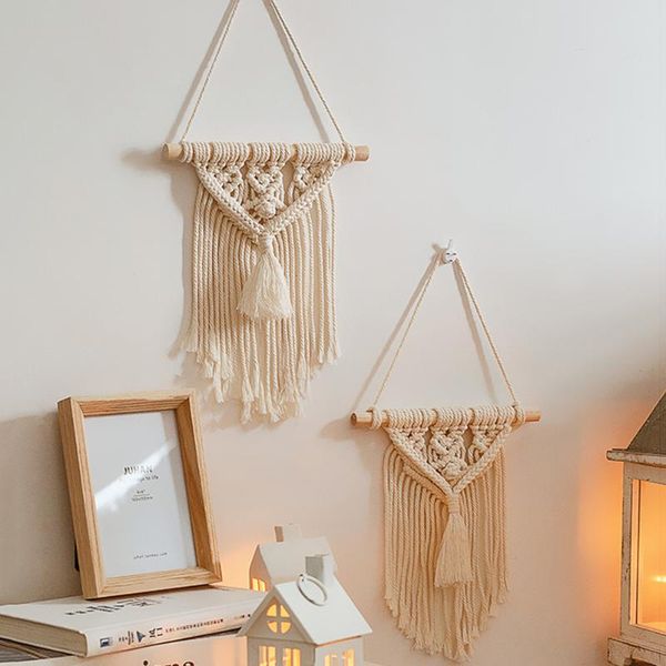 

decorative objects & figurines macrame tassel dream catcher wall hanging tapestry pendant craft handwoven decoration for bedroom dormitory