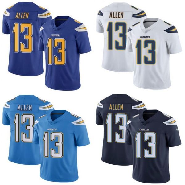 

los angeles chargers men #13 keenan allen women youth limited rush jersey, Black;red