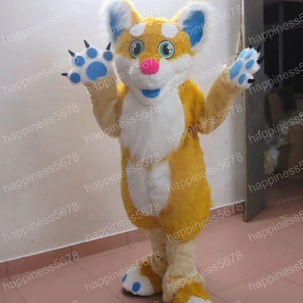 

performance plush dog mascot costumes halloween christmas cartoon character outfits suit advertising leaflets clothings carnival adults outf, Red;yellow