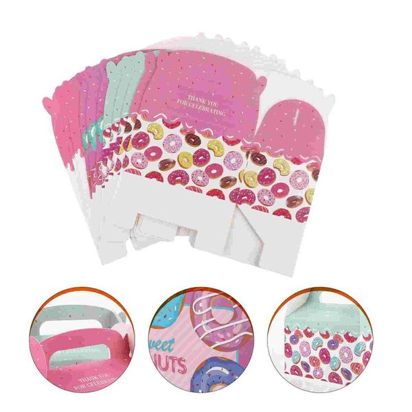 

gift wrap 12pcs donuts box paper treat creative candy party supplies