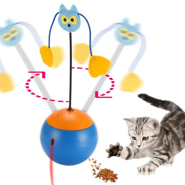 

electric tumbler cat toys interactive for cats multi functional laser pet dog leakage ball toy products supplier